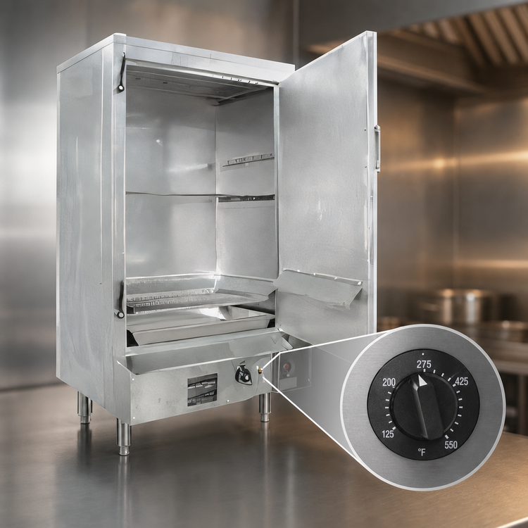 Product image #4 for MasterRange 30-Inch Natural Gas Smokehouse, Right-Hinged Door, Galvanized Exterior