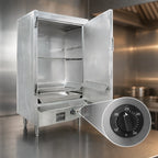 Thumbnail image #4 for Town Equipment MasterRange SM-30-R-STD-N 30-Inch Natural Gas Smokehouse, 60,000 BTU, Fully Insulated, Right-Hinged Door