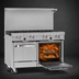 Thumbnail image #4 for Southbend S-Series 48-Inch Commercial Gas Restaurant Range with 8 Open Burners, Convection Oven, and Cabinet Base