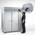 Thumbnail image #4 for Traulsen Spec-Line 76-Inch Wide Three-Section Standard-Depth Reach-In Freezer with Full-Height Solid Doors