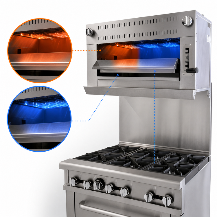 Product image #5 for Comstock-Castle Castle Series CCSB-36-N 36-Inch Natural Gas Infrared Salamander Broiler