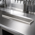 Thumbnail image #4 for Micro Matic 45 Inch Surface Mount Stainless Steel Drip Tray Trough with Perforated Screen