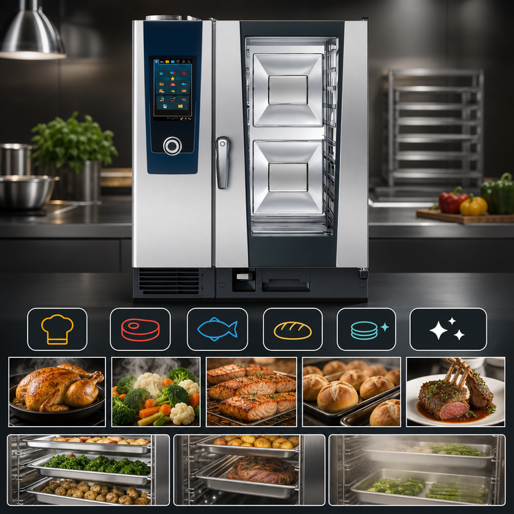 Product image #4 for RATIONAL iCombi Pro 10-Half Size Liquid Propane Combi Oven, 208/240V, 1-Phase
