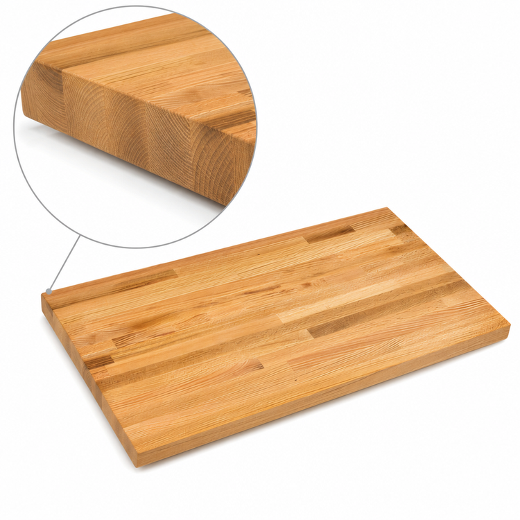 Product image #4 for Appalachian Red Oak Blended Edge Grain Island Countertop, 132 x 32 x 1-1/2 Inch, Varnique Finish