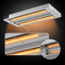 Thumbnail image #4 for Hatco Glo-Ray® 96-Inch Double Unlighted Infrared Strip Heater, Aluminum, 3.45 kW