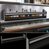 Thumbnail image #4 for Glastender 42-Inch Single Stainless Steel Speed Rail with Open Step-and-Rail Design