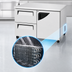 Thumbnail image #4 for Turbo Air Super Deluxe 48-1/4-Inch Two-Section Undercounter Refrigerator with Drawers and Right-Hinged Door