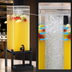 Thumbnail image #4 for One by One 3 Gallon Acrylic Beverage Dispenser with Ice Chamber, Drip Tray, and Black Metal Base