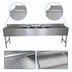 Thumbnail image #4 for BK Resources Slim-Line Four-Compartment Underbar Sink with Left & Right Drainboards, 96 Inch Wide