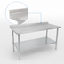 Thumbnail image #4 for John Boos Stallion 108-Inch x 36-Inch Stainless Steel Work Table with 1-1/2-Inch Rear Up-Turn and Adjustable Undershelf
