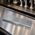 Thumbnail image #4 for 8 x 33 Inch Surface Mount Stainless Steel Drip Tray Trough with Integral Glass Rinser