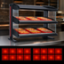 Thumbnail image #4 for Hatco Spot On 30-Inch Countertop Horizontal Dual Shelf Heated Zone Merchandiser Warmer