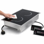 Thumbnail image #4 for Vollrath Professional 69524 Drop-In Front-to-Back Dual-Hob Induction Range, 208/240V, Digital Display, Stainless Steel