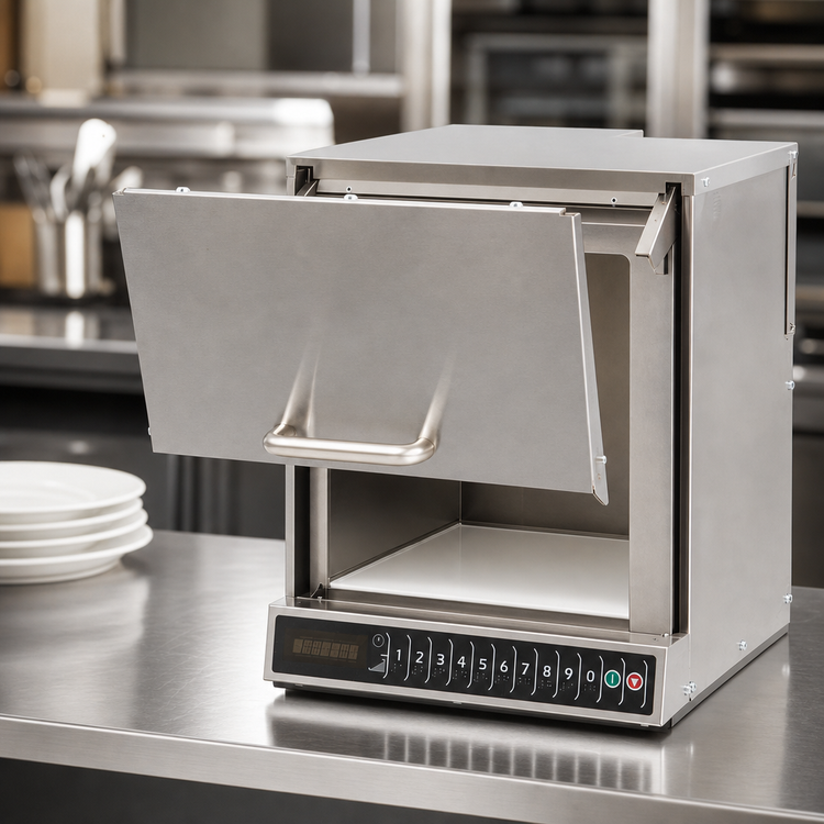 Product image #5 for Amana Commercial OnCue Heavy Volume Countertop Microwave Oven, 0.319 Cu. Ft., 2400W