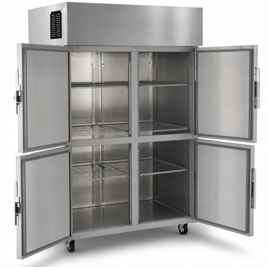 Four Locking Half-Height Solid Doors