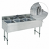 Thumbnail image #4 for Advance Tabco Special Value Series 48-Inch 3-Compartment Stainless Steel Bar Sink Unit with Right Drainboard and Splash-Mount Faucet