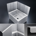 Thumbnail image #4 for John Boos Rear Stainless Steel Mop Sink Wall Guard
