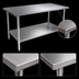 Thumbnail image #4 for John Boos Stallion 84-Inch x 36-Inch Stainless Steel Work Table with Adjustable Undershelf