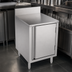 Thumbnail image #5 for BK Resources Well Series Flat Top Stainless Steel Underbar Cabinet, 18 x 21 Inches