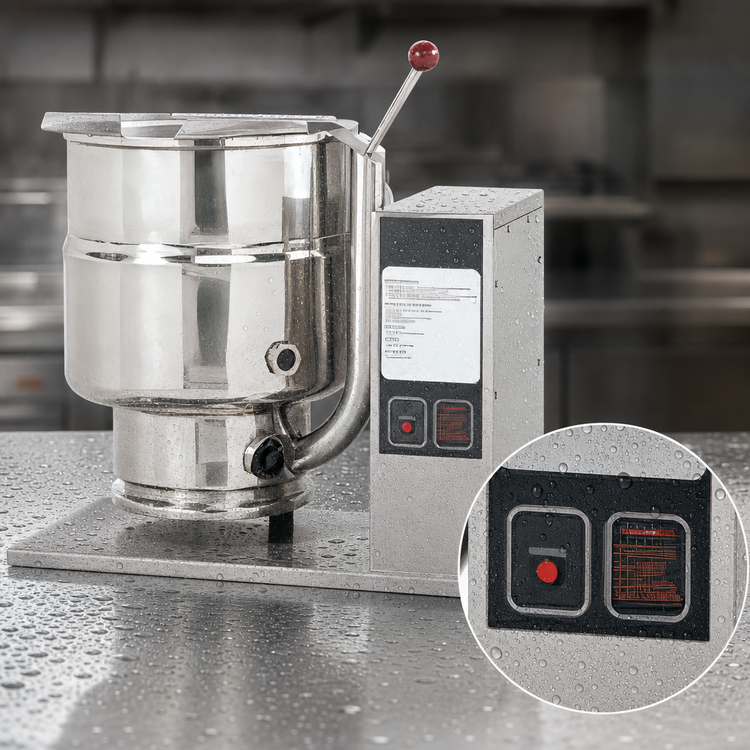 Product image #4 for Groen TDB-40C 40-Quart 2/3 Jacket Electric Tabletop Tilting Kettle