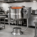 Thumbnail image #4 for Southbend (Middleby) Southbend Steam KDLT-60 60-Gallon Direct Steam Tilting Kettle with 2/3 Jacket, Manual Crank Tilt, Quad-Leg Base