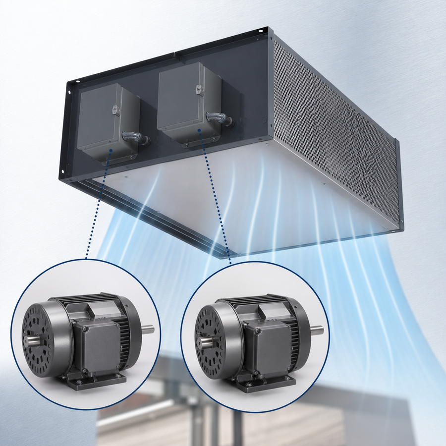 Dual 1 HP Direct-Drive Motors