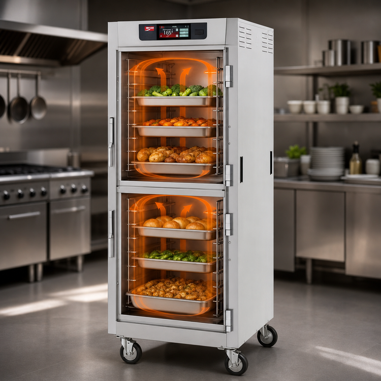 Product image #4 for Metro C5 8 Series Full-Height Controlled Temperature Heated Holding Cabinet with Solid Dutch Doors and Universal Wire Slides