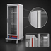 Thumbnail image #4 for Panco HCFNLSI-RA2.25 Full-Size Narrow Insulated Heated Holding Cabinet with Polycarbonate Window Door
