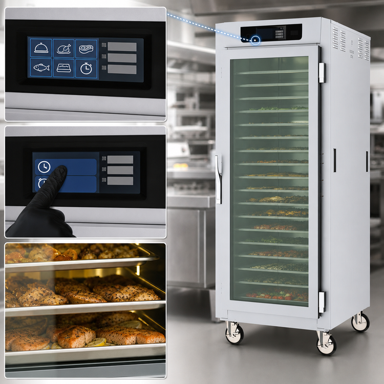 Product image #4 for Metro C5 8 Series Full-Height Pass-Thru Controlled Temperature Holding Cabinet, Touch-Screen Controls, 18 Sheet Pan Capacity