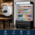 Thumbnail image #5 for Turbo Air TOM-50SEW(B)-N Vertical Air Curtain Open Display Merchandiser, Full-Height Slim Profile, 21.3 Cu. Ft., 4 Shelves, Self-Contained Refrigeration