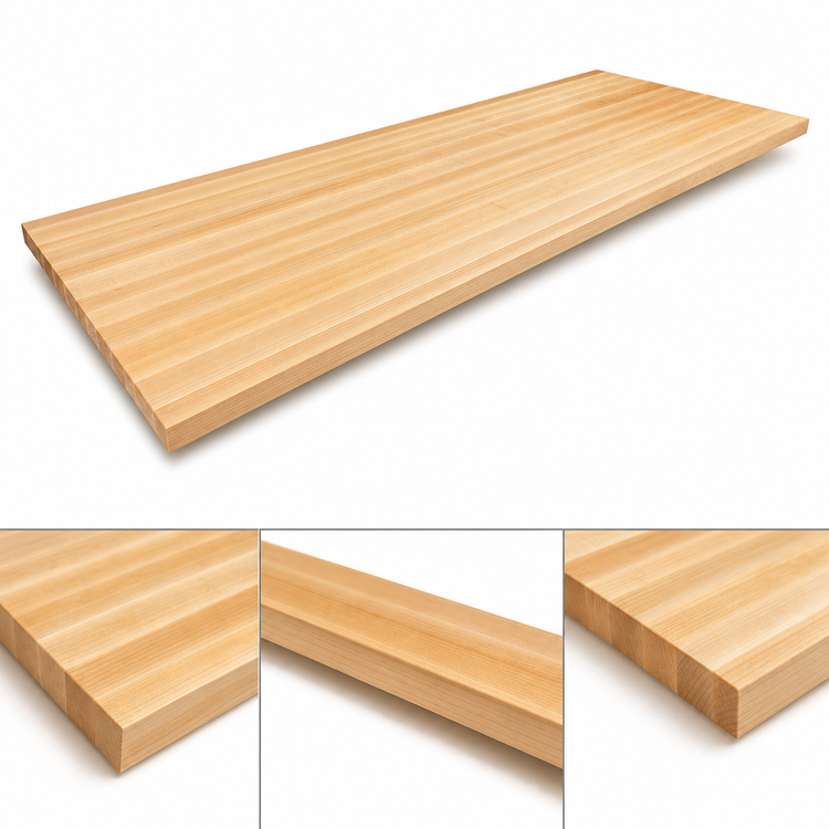 Product image #4 for Boos Block by John Boos 120-Inch x 36-Inch Edge Grain Northern Hard Rock Maple Kitchen Countertop with Varnique Finish