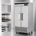 Thumbnail image #4 for Turbo Air Super Deluxe Two-Section Reach-In Freezer, 29.19 Cu. Ft., Stainless Steel, Bottom Mount Compressor