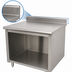 Thumbnail image #4 for Advance Tabco 36-Inch x 30-Inch Stainless Steel Work Table with 14-Gauge 304 Top, 5-Inch Backsplash, and Open Front Cabinet Base