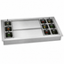 Thumbnail image #4 for Top Shelf 9-Bottle Underbar Bottle Well with Two-Piece Stainless Steel Sliding Cover Assembly