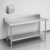 Thumbnail image #4 for Duke 84-Inch x 24-Inch Stainless Steel Work Table with 5-Inch Riser and Stainless Undershelf