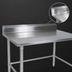 Thumbnail image #4 for John Boos Stallion 144-Inch x 30-Inch Stainless Steel Work Table with 5-Inch Backsplash