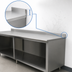 Thumbnail image #4 for Advance Tabco Special Value Series 108-Inch x 24-Inch 16-Gauge Stainless Steel Open Base Work Table with 5-Inch Backsplash