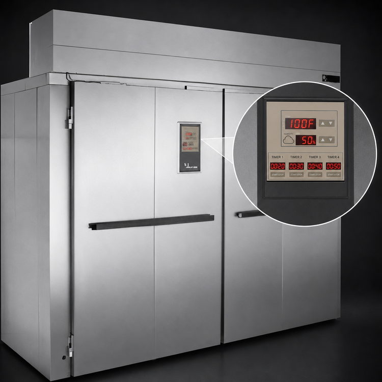 Product image #4 for Baxter PW3S Triple Wide Roll-In Proofer Cabinet, 80.5" Deep, Electric, 2-Door, Open Floor