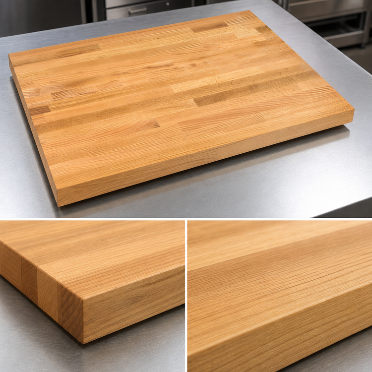 Product image #4 for Appalachian Red Oak Blended Edge Grain Island Countertop, 36 x 36 x 1-1/2 Inch, Oil Finish