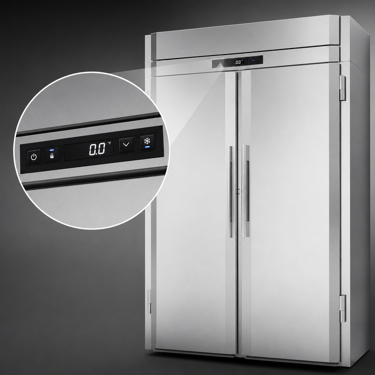 Product image #4 for Victory UltraSpec™ Roll-In Extra Tall Two-Section Freezer, 77.35 Cu. Ft., Self-Contained