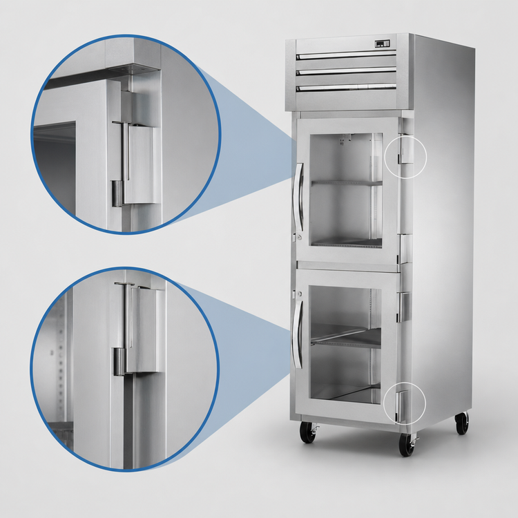 Product image #4 for True SPEC SERIES One-Section Reach-In Display Freezer, -10°F, with Two Glass Half Doors