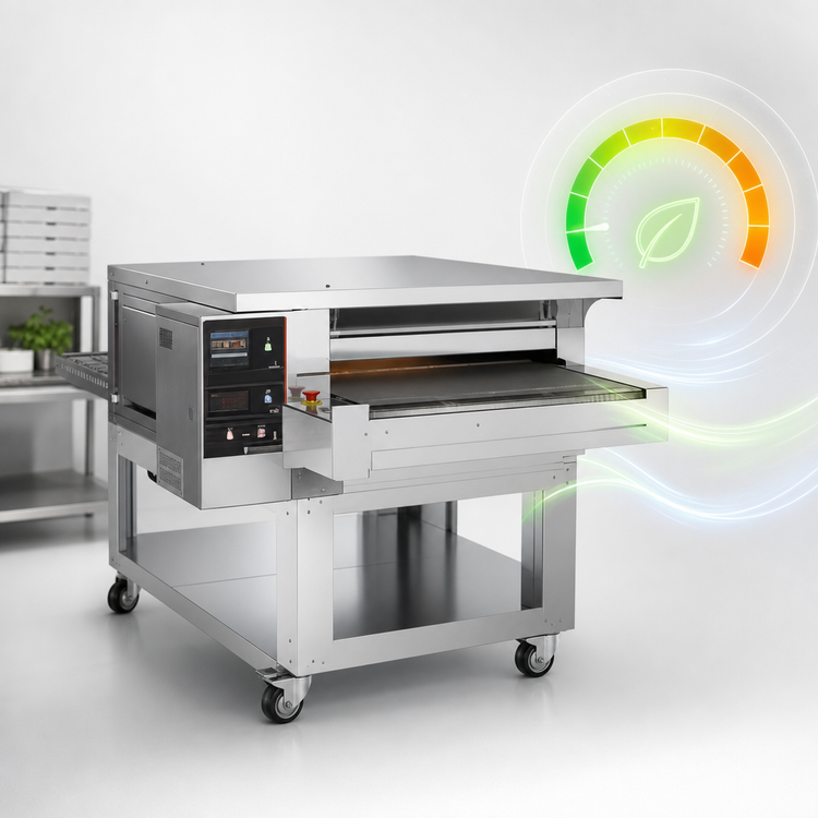 Product image #5 for Pizza Group Dragon D32E-RL 32-Inch Right-to-Left Electric Stone Conveyor Pizza Oven