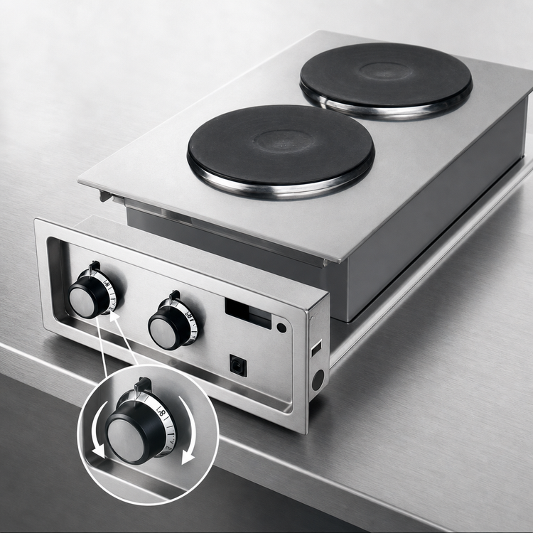 Product image #4 for Wells H-706 Built-In Electric Hotplate with Two 9-Inch Solid Cast Iron Elements