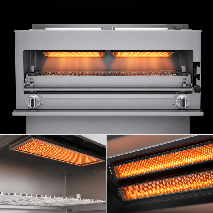 Product image #4 for Garland G Starfire Pro G-Series 35-1/2-Inch Range-Mount Gas Infrared Salamander Broiler for G36 Range