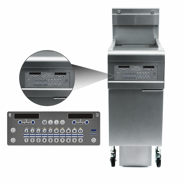 Product image #4 for Frymaster FPGL130C OCF30 Oil-Conserving 30 lb Gas Floor Fryer with Built-In Filtration