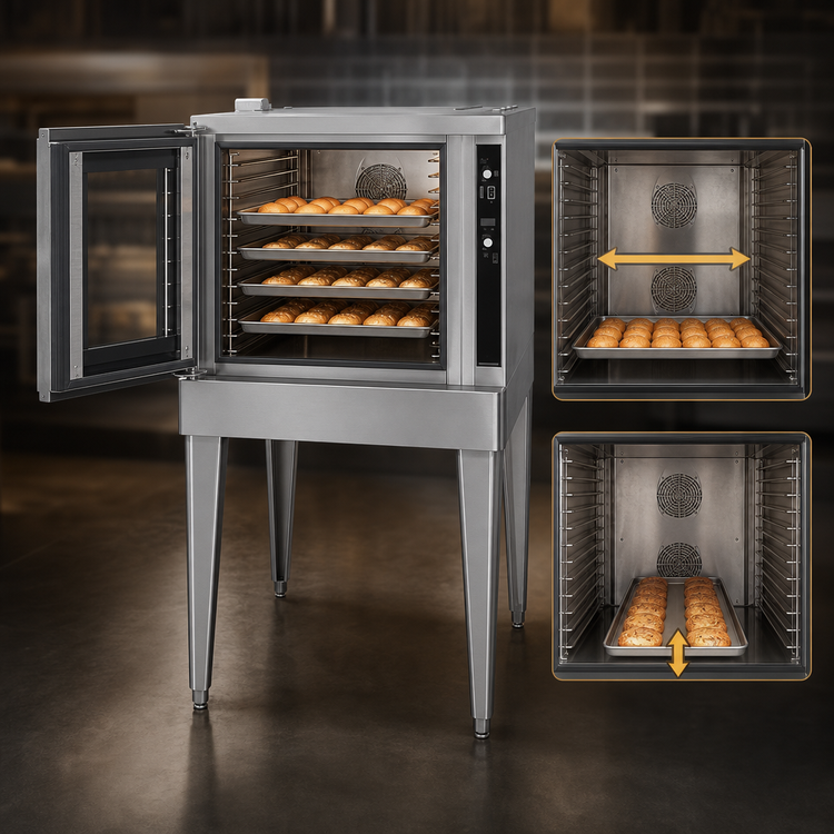 Product image #4 for Blodgett Premium Series Full-Size Bakery Depth Single-Deck Gas Convection Oven