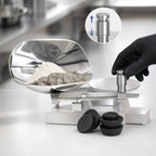Thumbnail image #4 for Crestware SCABS08C Baker's Dough Beam Scale, 8 lb Capacity, Adjustable Counterweight, Stainless Steel Scoop