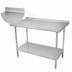 Thumbnail image #4 for Advance Tabco 108-Inch x 36-Inch 16-Gauge 430 Stainless Steel Work Table with 1-1/2-Inch Rear Up-Turn and Adjustable Undershelf