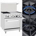 Thumbnail image #4 for CookRite 36-Inch Propane Combination Gas Range with 2 Open Burners, Right-Side 24-Inch Griddle, and Standard Oven