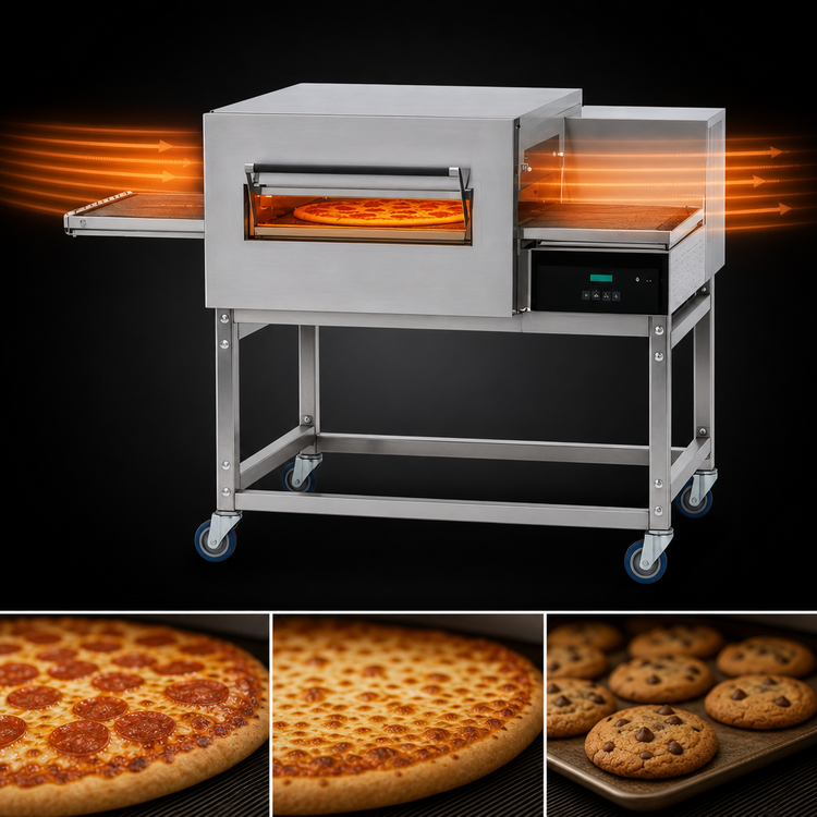 Product image #4 for Lincoln Impinger II 1100 Series Natural Gas Front-Loading Single-Deck Conveyor Pizza Oven